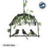 LEDTM® NEST 01640 Vintage Κρεμαστό Φωτιστικό Οροφής με Ντουί 1 x E27 AC 220-240V IP20 - Μαύρο & Πράσινο - Μ48 x Π38 x Υ40cm