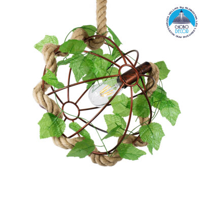 LEDTM® BRADLEY 01660 Vintage Κρεμαστό Φωτιστικό Οροφής με Ντουί 1 x E27 AC 220-240V IP20 - Πολύχρωμο - Μ33 x Π33 x Y33cm