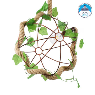 LEDTM® BRADLEY 01661 Vintage Κρεμαστό Φωτιστικό Οροφής με Ντουί 1 x E27 AC 220-240V IP20 - Πολύχρωμο - Μ42 x Π42 x Y42cm