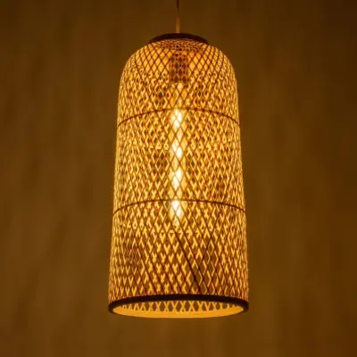 Alternative view of LEDTM® CALERO 01710 Boho Κρεμαστό Φωτιστικό Οροφής με Ντουί 1 x E27 AC 220-240V IP20 - Μπεζ - Μ25 x Π25 x Υ50cm