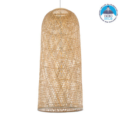 LEDTM® CALERO 01712 Boho Κρεμαστό Φωτιστικό Οροφής με Ντουί 1 x E27 AC 220-240V IP20 - Μπεζ - Μ40 x Π40 x Υ90cm