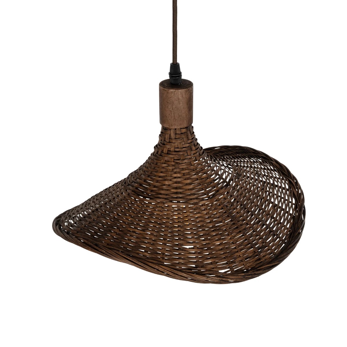 LEDTM® CUBA 01716 Boho Κρεμαστό Φωτιστικό Οροφής με Ντουί 1 x E27 AC 220-240V IP20 - Καφέ - Μ33 x Π30 x Υ22cm - Image 6