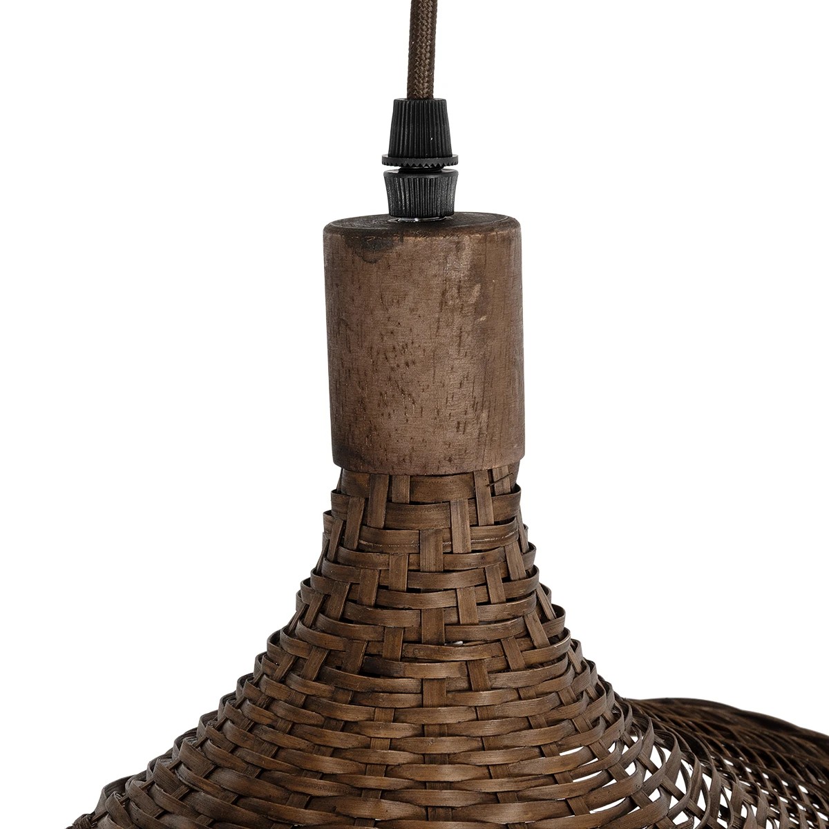 LEDTM® CUBA 01716 Boho Κρεμαστό Φωτιστικό Οροφής με Ντουί 1 x E27 AC 220-240V IP20 - Καφέ - Μ33 x Π30 x Υ22cm - Image 9