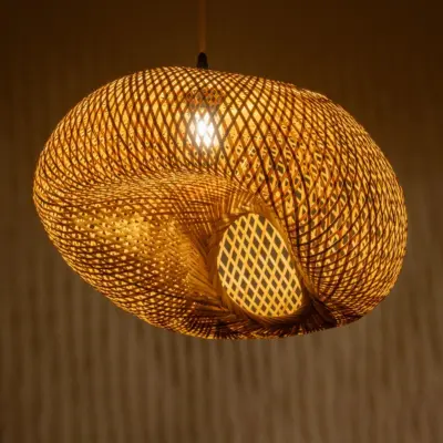 Alternative view of LEDTM® CARIBBEAN 01723 Boho Κρεμαστό Φωτιστικό Οροφής με Ντουί 1 x E27 AC 220-240V IP20 - Μπεζ - Μ45 x Π45 x Υ24cm