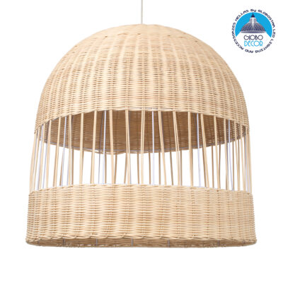 LEDTM® LUCIA 01726 Boho Κρεμαστό Φωτιστικό Οροφής με Ντουί 1 x E27 AC 220-240V IP20 - Μπεζ - Μ60 x Π60 x Y60cm