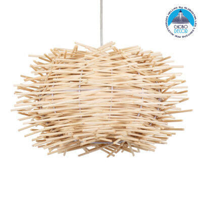 LEDTM® MINORCA 01730 Boho Κρεμαστό Φωτιστικό Οροφής με Ντουί 1 x E27 AC 220-240V IP20 - Μπεζ - Μ35 x Π35 x Y23cm