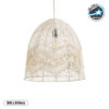 LEDTM® ALOHA 01751 Boho Κρεμαστό Φωτιστικό Οροφής με Ντουί 1 x E27 AC 220-240V IP20 - Μπεζ - Μ45 x Π45 x Υ48cm