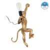 LEDTM® APES 01806 Μοντέρνο Φωτιστικό Τοίχου - Απλίκα με Ντουί 1 x E27 AC 220-240V IP20 - Χρυσό & Μαύρο - Μ34 x Π31 x Υ61cm