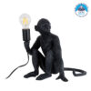 LEDTM® APES 01807 Μοντέρνο Επιτραπέζιο Φωτιστικό Πορτατίφ με Ντουί 1 x E27 AC 220-240V IP20 - Μαύρο - Μ30 x Π27 x Υ30cm