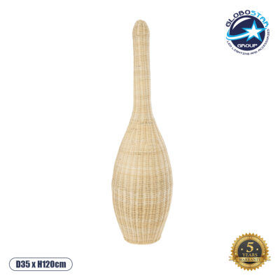 LEDTM® PARADIS 01844 Boho Επιδαπέδιο Φωτιστικό με Ντουί 1 x E27 AC 220-240V IP20 - Μπεζ - Μ35 x Π35 x Υ120cm