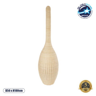 LEDTM® PARADIS 01846 Boho Επιδαπέδιο Φωτιστικό με Ντουί 1 x E27 AC 220-240V IP20 - Μπεζ - Μ50 x Π50 x Υ180cm