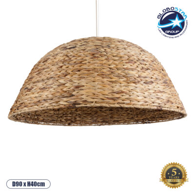 LEDTM® MANGATA 01848 Boho Κρεμαστό Φωτιστικό Οροφής με Ντουί 1 x E27 AC 220-240V IP20 - Καφέ - Μ90 x Π90 x Υ40cm