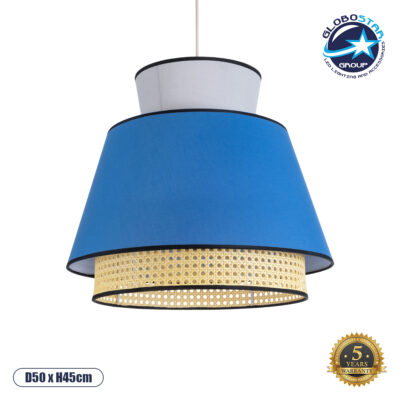 LEDTM® SAIGE 01918 Boho Κρεμαστό Φωτιστικό Οροφής με Ντουί 1 x E27 AC 220-240V IP20 - Πολύχρωμο - Μ50 x Π50 x Υ45cm