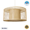 LEDTM® HIBISCUS 01936 Boho Κρεμαστό Φωτιστικό Οροφής με Ντουί 1 x E27 AC 220-240V IP20 - Μπεζ - Μ80 x Π80 x Υ38cm