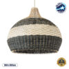 LEDTM® BARBADOS 01947 Boho Κρεμαστό Φωτιστικό Οροφής με Ντουί 1 x E27 AC 220-240V IP20 - Μπεζ & Λαδί - Μ60 x Π60 x Υ60cm