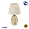 LEDTM® HASUMI 01956 Boho Επιτραπέζιο Φωτιστικό Πορτατίφ με Ντουί 1 x E27 AC 220-240V IP20 - Μπεζ - Μ23 x Π23 x Υ40cm