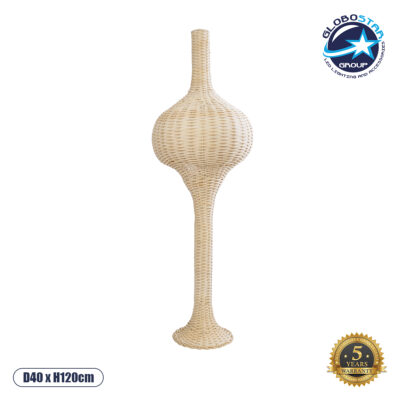 LEDTM® ALADDIN 02050 Boho Επιδαπέδιο Φωτιστικό με Ντουί 1 x E27 AC 220-240V IP20 - Μπεζ - Μ40 x Π40 x Υ120cm