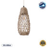 LEDTM® ECUADOR 02119 Boho Κρεμαστό Φωτιστικό Οροφής με Ντουί 1 x E27 AC 220-240V IP20 - Μπεζ - Μ15 x Π15 x Υ35cm