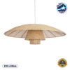 LEDTM® ZORA 02140 Boho Κρεμαστό Φωτιστικό Οροφής με Ντουί 1 x E27 AC 220-240V IP20 - Μπεζ - Μ120 x Π120 x Υ40cm