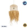 LEDTM® BASSETERRE 02162 Boho Κρεμαστό Φωτιστικό Οροφής με Ντουί 1 x E27 AC 220-240V IP20 - Μπεζ - Μ35 x Π35 x Υ60cm