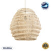 LEDTM® OREGON 02206 Boho Κρεμαστό Φωτιστικό Οροφής με Ντουί 1 x E27 AC 220-240V IP20 - Μπεζ - Μ60 x Π60 x Υ56cm