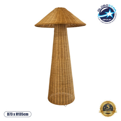 LEDTM® PERU 02235 Boho Επιδαπέδιο Φωτιστικό με Ντουί 1 x E27 AC 220-240V IP20 - Μπεζ - Μ73 x Π73 x Υ135cm