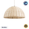 LEDTM® MONTANA 02378 Boho Κρεμαστό Φωτιστικό Οροφής με Ντουί 1 x E27 AC 220-240V IP20 - Μπεζ - Μ50 x Π50 x Υ25cm
