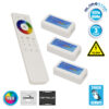 Ασύρματος LED RGB Controller με Χειριστήριο Αφής 2.4G RF για Τρία Group 12v (432w) - 24v (864w) DC LEDTM 04242