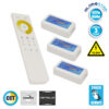 Ασύρματο LED Dimmer με Χειριστήριο Αφής 2.4G RF CCT 2 Χρωμάτων για Τρια Groups 12v (432w) - 24v (864w) DC LEDTM 04340