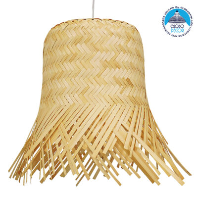 LEDTM® HAWAII 01103 Boho Κρεμαστό Φωτιστικό Οροφής με Ντουί 1 x E27 AC 220-240V IP20 - Μπεζ - Μ40 x Π40 x Y43cm