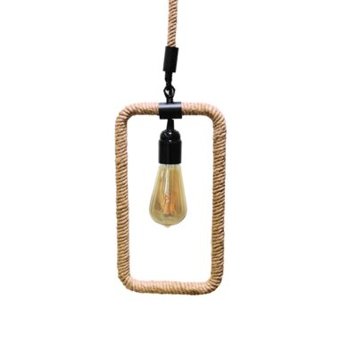 LEDTM® MALVERN 10001237 Vintage Κρεμαστό Φωτιστικό Οροφής με Ντουί 1 x E27 AC 220-240V IP20 - Μαύρο & Μπεζ - Μ33 x Π18 x Υ22cm