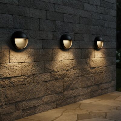 kelvo® STEPART KLV-101-0095 Φωτιστικό Σκαλοπατιού / Διαδρόμου LED 3W 375lm 45° AC 220-240V Αδιάβροχο IP65 Θερμό Λευκό 2700K - Lumileds SMD Chip & TÜV SÜD Driver - Μαύρο Ματ - Μ16 x Π8 x Υ16cm - 5 Χρόνια Εγγύηση