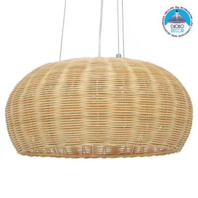 LEDTM® DE LA MER 01624 Boho Κρεμαστό Φωτιστικό Οροφής με Ντουί 3 x E27 AC 220-240V IP20 - Μπεζ - Μ45 x Π45 x Υ24cm