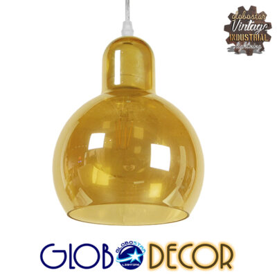 LEDTM® LUCREZIA 01315 Μοντέρνο Κρεμαστό Φωτιστικό Οροφής με Ντουί 1 x E27 AC 220-240V IP20 - Μελί - Μ18 x Π18 x Υ23cm