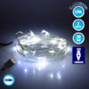 LEDTM® STRINGLIGHT 79730 Γιρλάντα 2m 20 LED 1.2W 96lm 360° DC 5V με USB 2.0 IP20 Ψυχρό Λευκό 6000Κ Dimmable - Ασημί - Μ200 x Π0.6 x Υ0.6cm - 1 Χρόνο Εγγύηση