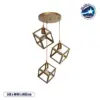 LEDTM® DISE 201-0057 Μοντέρνο Κρεμαστό Φωτιστικό Οροφής με Ντουί 3 x E27 AC 220-240V IP20 - Χρυσό - Μ48 x Π48 x Υ65cm