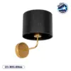 LEDTM® RALPH 203-0040 Vintage Φωτιστικό Τοίχου - Απλίκα με Ντουί 1 x E27 AC 220-240V IP20 - Χρυσό & Μαύρο - Μ22 x Π29 x Υ30cm