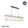 LEDTM® CUP 203-0054 Vintage Κρεμαστό Φωτιστικό Οροφής με Ντουί 5 x E27 AC 220-240V IP20 - Μπεζ & Λευκό - Μ100 x Π14 x Υ24cm