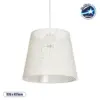 LEDTM® CONEY 203-0071 Μοντέρνο Κρεμαστό Φωτιστικό Οροφής με Ντουί 1 x E27 AC 220-240V IP20 - Λευκό - Μ26 x Π26 x Υ25cm