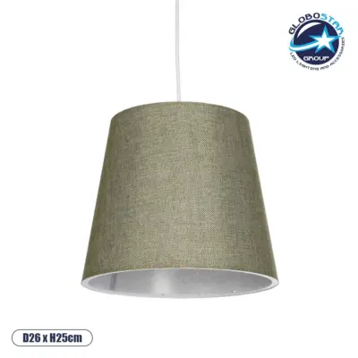 LEDTM® CONEY 203-0074 Μοντέρνο Κρεμαστό Φωτιστικό Οροφής με Ντουί 1 x E27 AC 220-240V IP20 - Λαδί - Μ26 x Π26 x Υ25cm