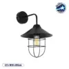 LEDTM® CAGE 203-0096 Vintage Φωτιστικό Τοίχου - Απλίκα με Ντουί 1 x E27 AC 220-240V IP20 - Μαύρο - M22 x Π28 x Υ35cm
