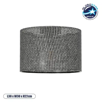 LEDTM® CILIO 203-0152 Μοντέρνο Φωτιστικό Οροφής με Ντουί 1 x E27 AC 220-240V IP20 - Μαύρο - Μ30 x Π30 x Υ22cm