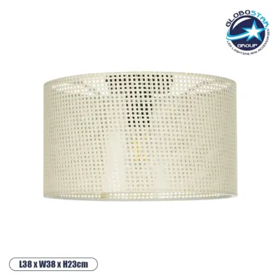 LEDTM® CILIO 203-0155 Μοντέρνο Φωτιστικό Οροφής με Ντουί 1 x E27 AC 220-240V IP20 - Λευκό - Μ38 x Π38 x Υ23cm