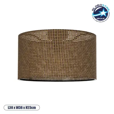 LEDTM® CILIO 203-0156 Μοντέρνο Φωτιστικό Οροφής με Ντουί 1 x E27 AC 220-240V IP20 - Καφέ - Μ38 x Π38 x Υ23cm