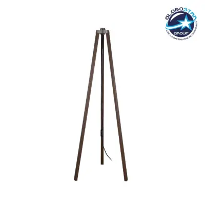 LEDTM® TRIPOD 203-0257 Μοντέρνο Επιδαπέδιο Φωτιστικό με Ντουί 1 x E27 AC 220-240V IP20 - Καφέ - Μ38 x Π38 x Υ120cm