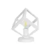 LEDTM® DISE 203-0273 Μοντέρνο Επιτραπέζιο Φωτιστικό Πορτατίφ με Ντουί 1 x E27 AC 220-240V IP20 - Λευκό - Μ28 x Π28 x Υ29cm - Image 4
