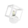 LEDTM® DISE 203-0273 Μοντέρνο Επιτραπέζιο Φωτιστικό Πορτατίφ με Ντουί 1 x E27 AC 220-240V IP20 - Λευκό - Μ28 x Π28 x Υ29cm - Image 5