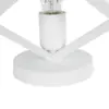 LEDTM® DISE 203-0273 Μοντέρνο Επιτραπέζιο Φωτιστικό Πορτατίφ με Ντουί 1 x E27 AC 220-240V IP20 - Λευκό - Μ28 x Π28 x Υ29cm - Image 7