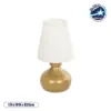 LEDTM® SWEET 204-0061 Μοντέρνο Επιτραπέζιο Φωτιστικό Πορτατίφ με Ντουί 1 x E27 AC 220-240V IP20 - Χρυσό & Μπεζ - Μ14 x Π14 x Υ25cm