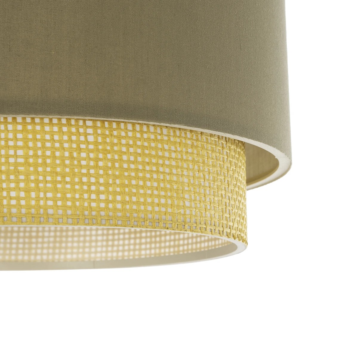 LEDTM® BIGGIE 204-0097 Μοντέρνο Κρεμαστό Φωτιστικό Οροφής με Ντουί 1 x E27 AC 220-240V IP20 - Λαδί & Μπεζ - Μ30 x Π30 x Υ17cm - Image 8